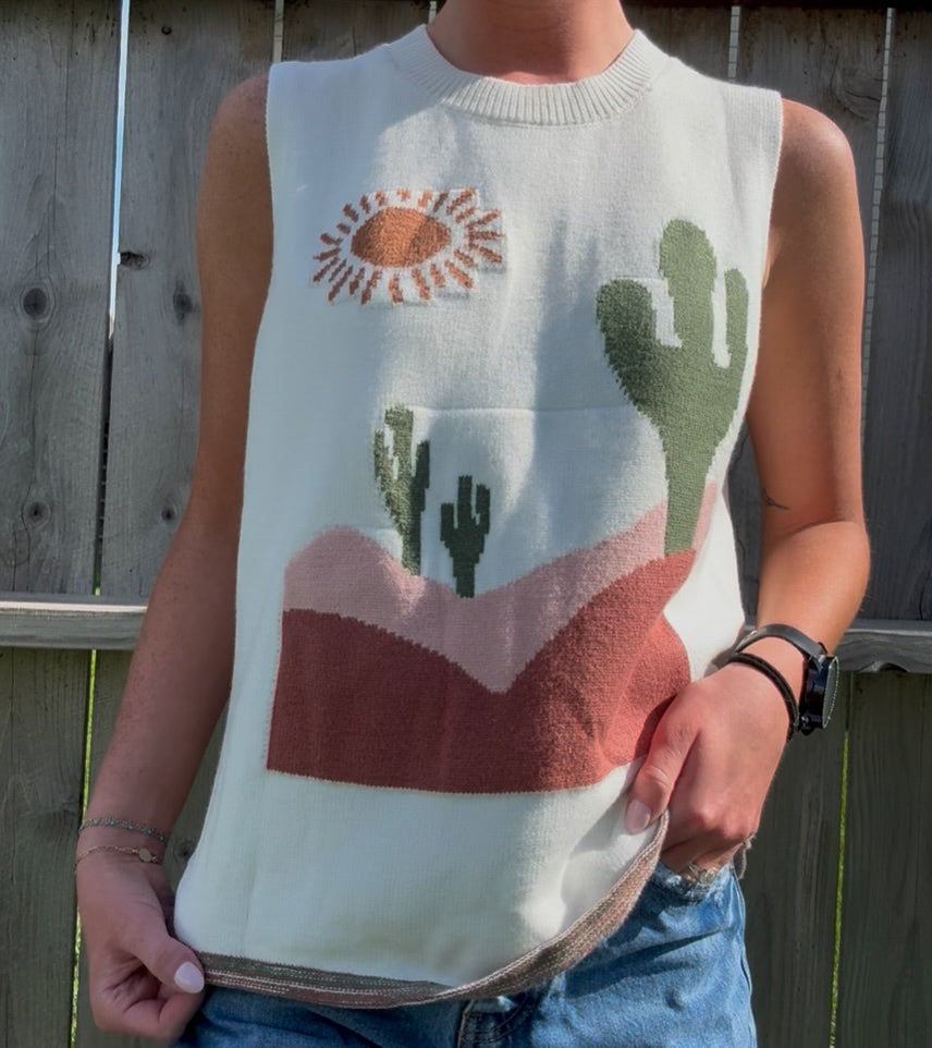 Cactus Sweater Tank