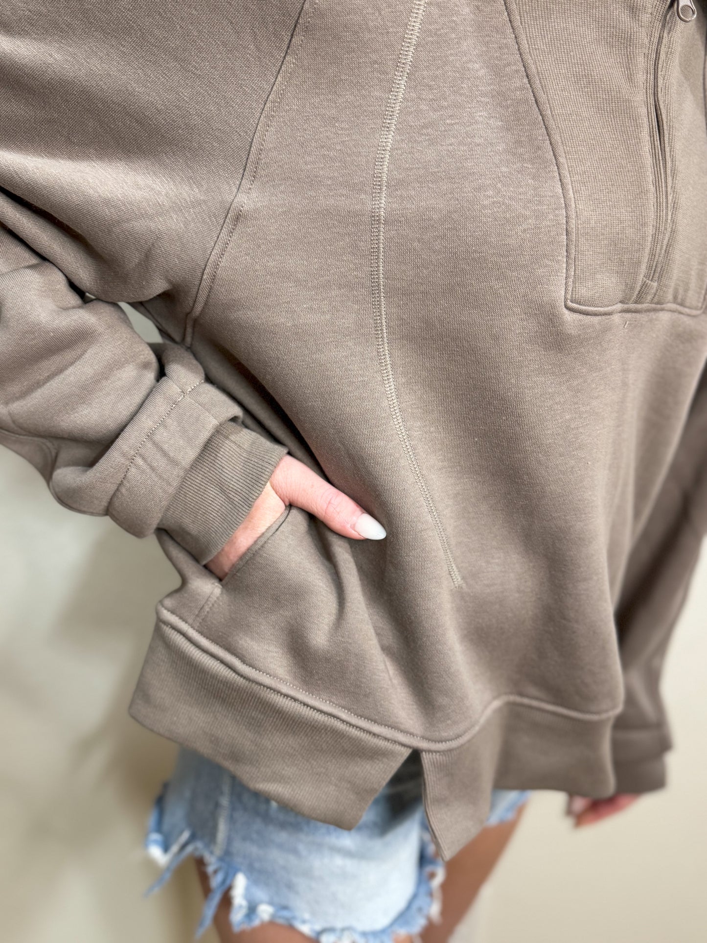 Half Zip Sweatshirt