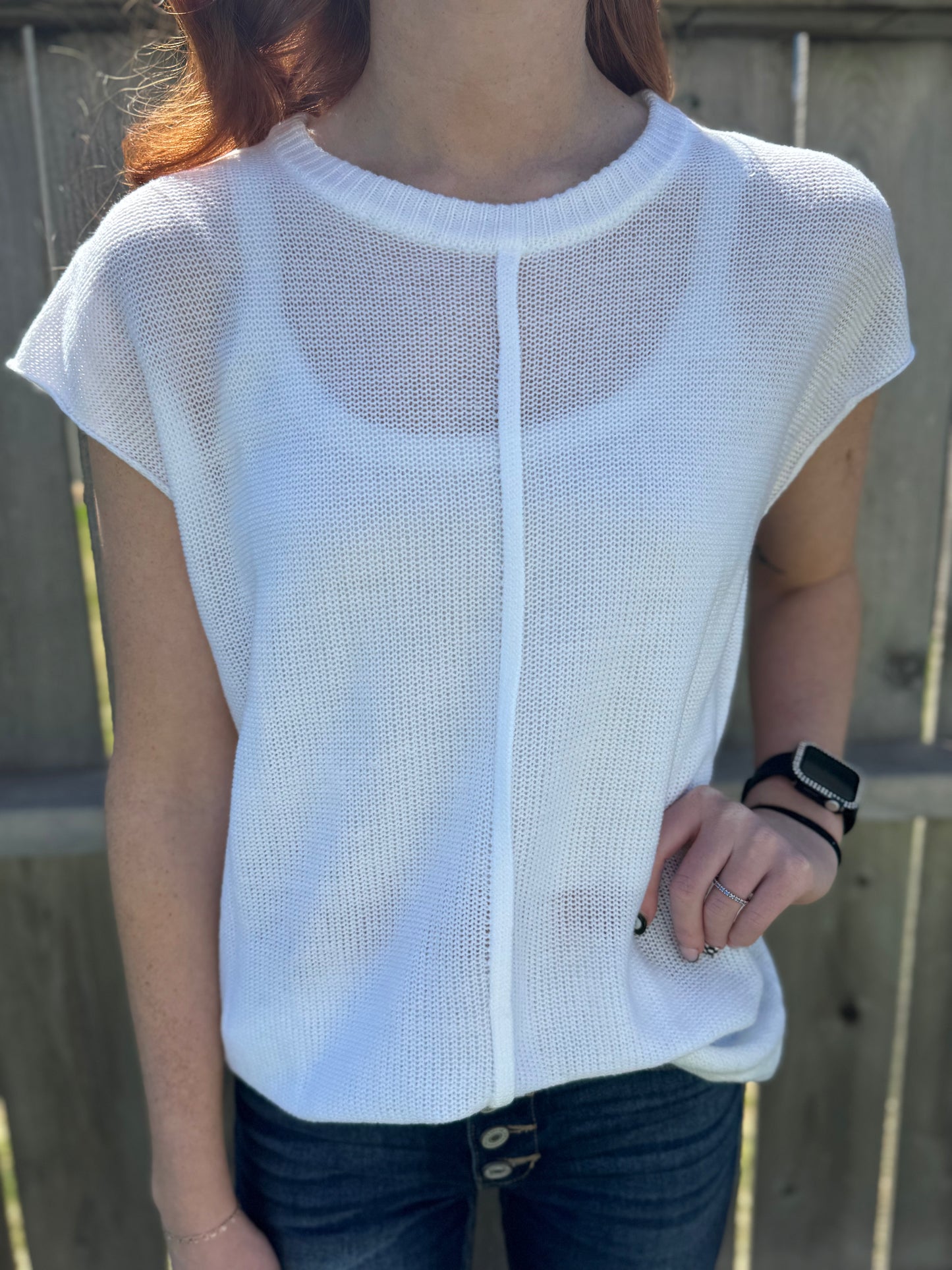 Lightweight Knitted Sweater Tee