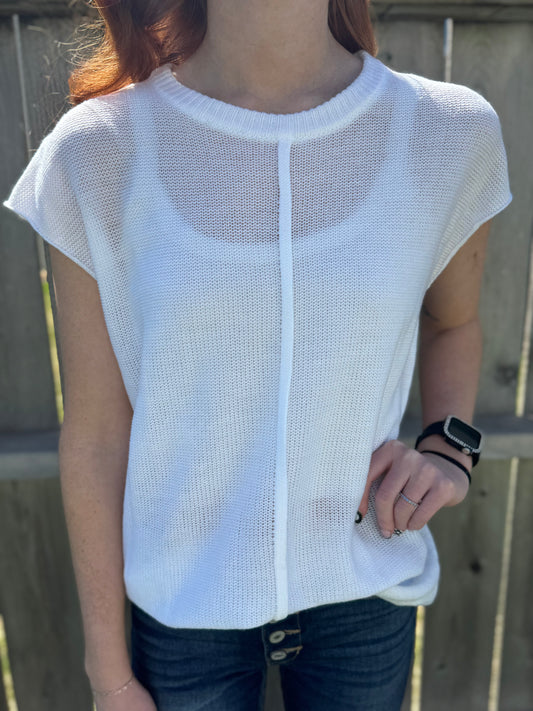 Lightweight Knitted Sweater Tee