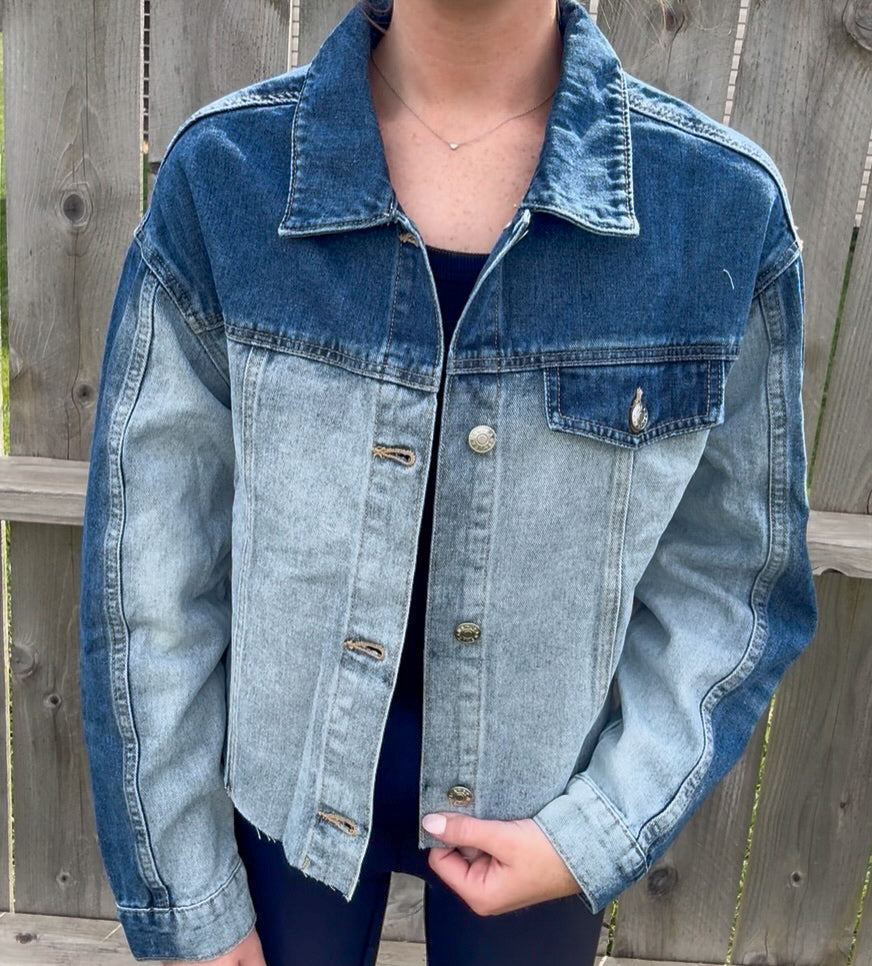Two Tone Denim Jacket