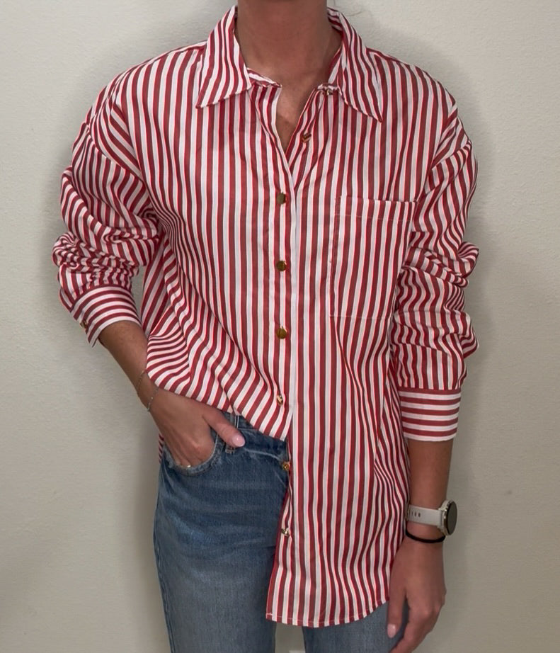 Side Slit Button Up