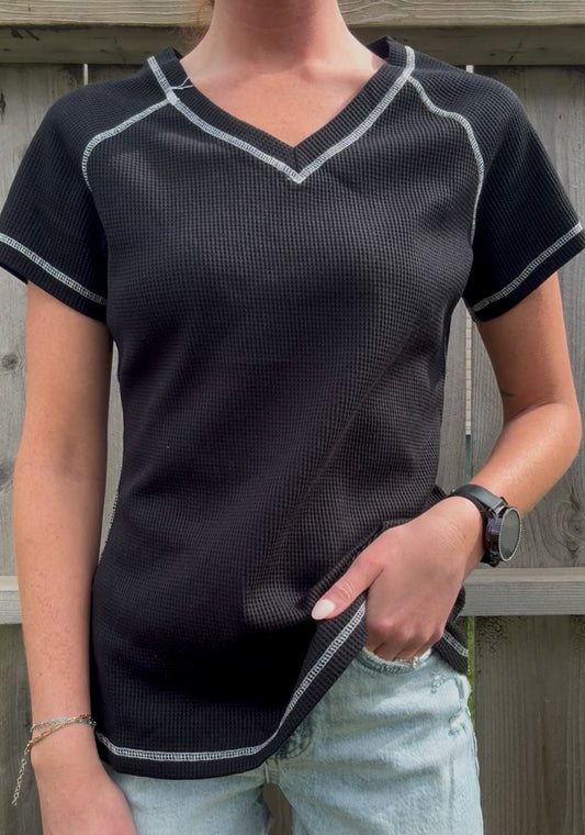 Contrast Trim Tee