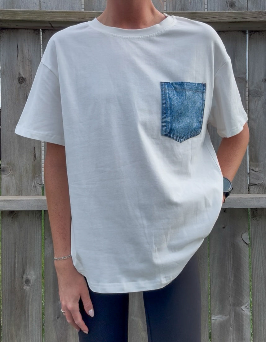 Denim Pocket Tee