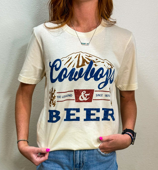 Cowboys & Beer Graphic Tee