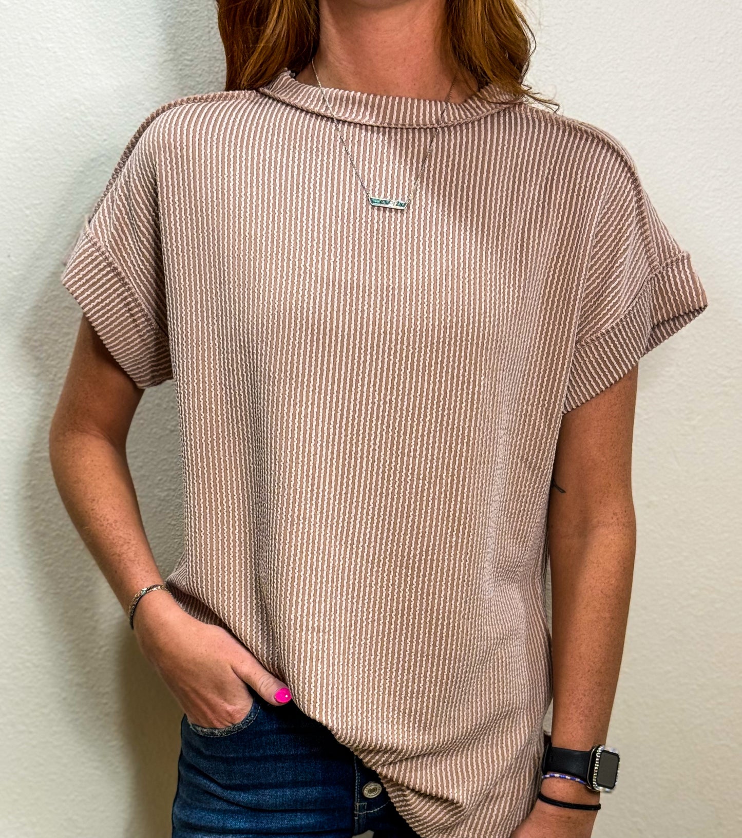 Backstitch Short Sleeve Tee