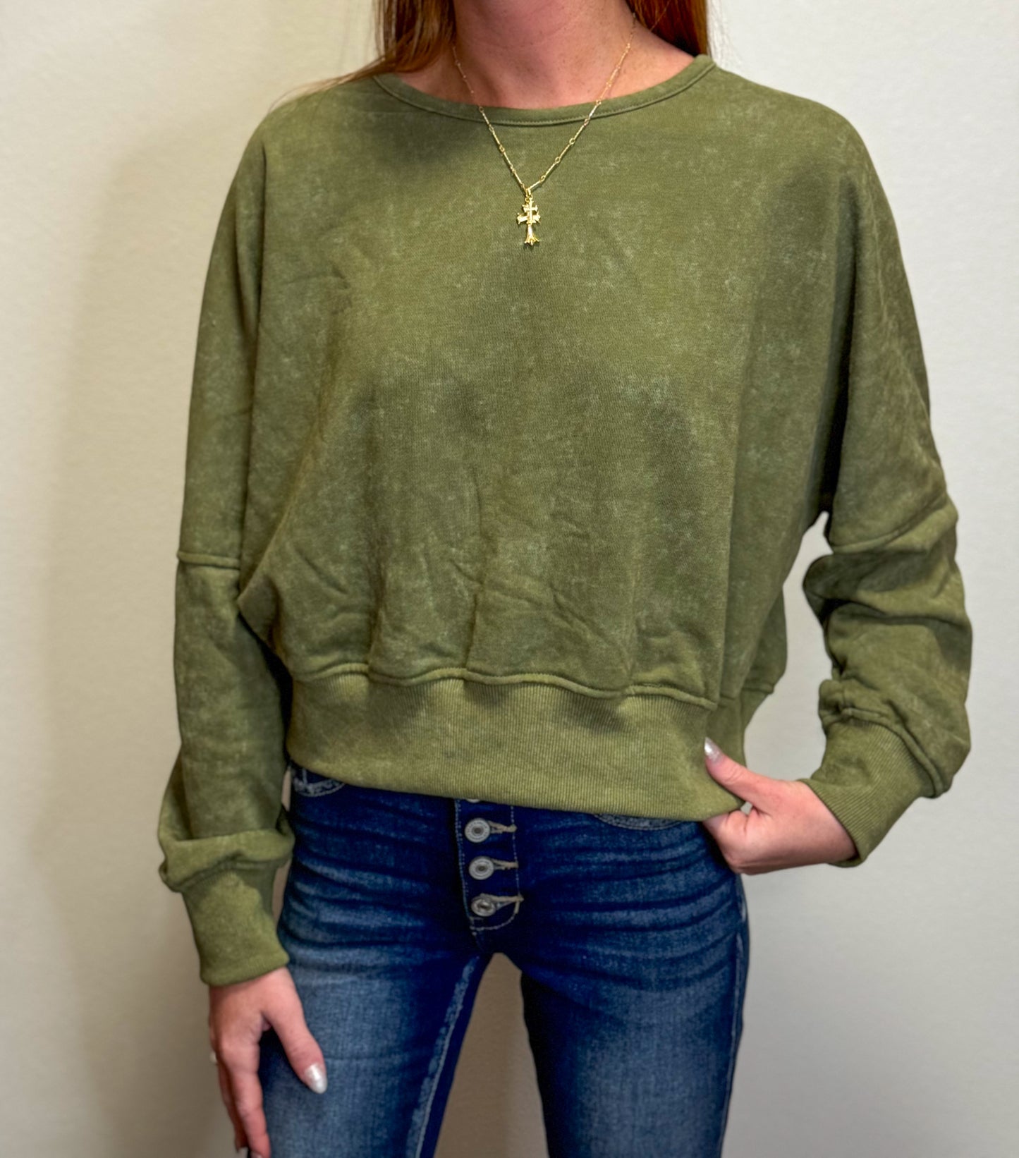 Open Back Sweatshirt