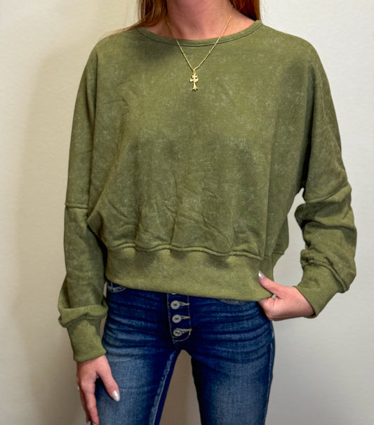 Open Back Sweatshirt