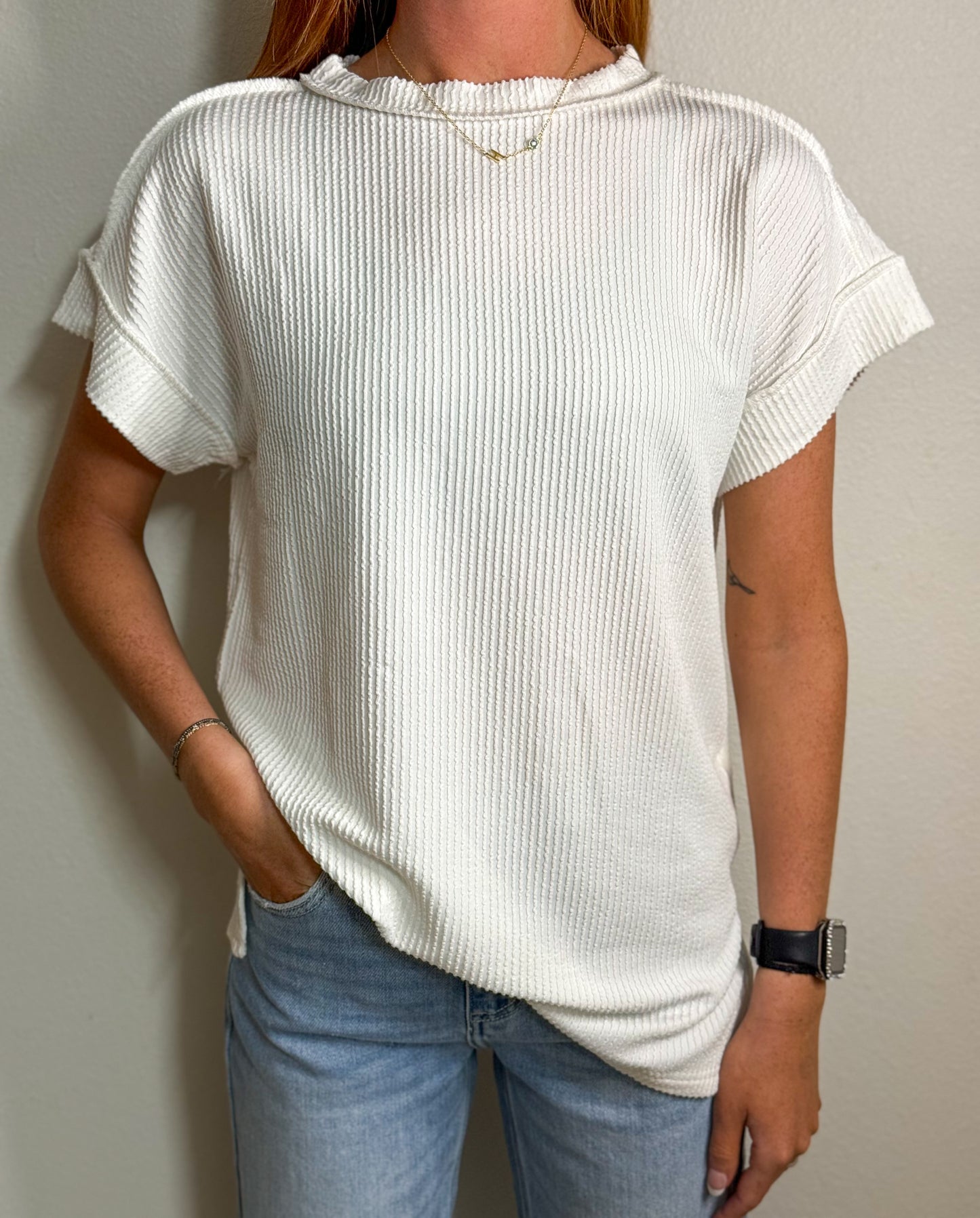 Backstitch Short Sleeve Tee