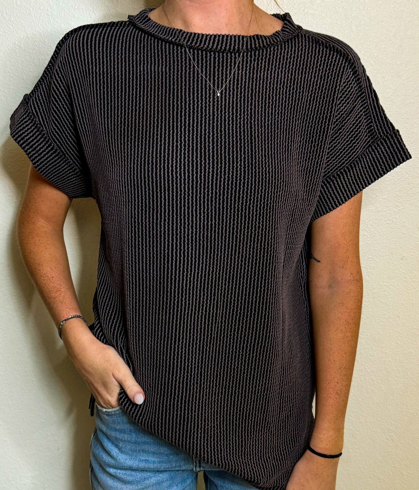 Backstitch Short Sleeve Tee