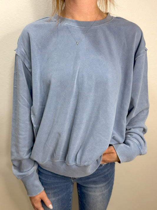 Raw Edge Crewneck